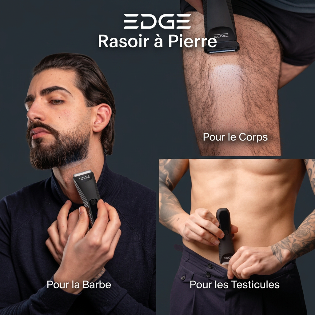 Edge - De la barbe aux couilles. Simple.