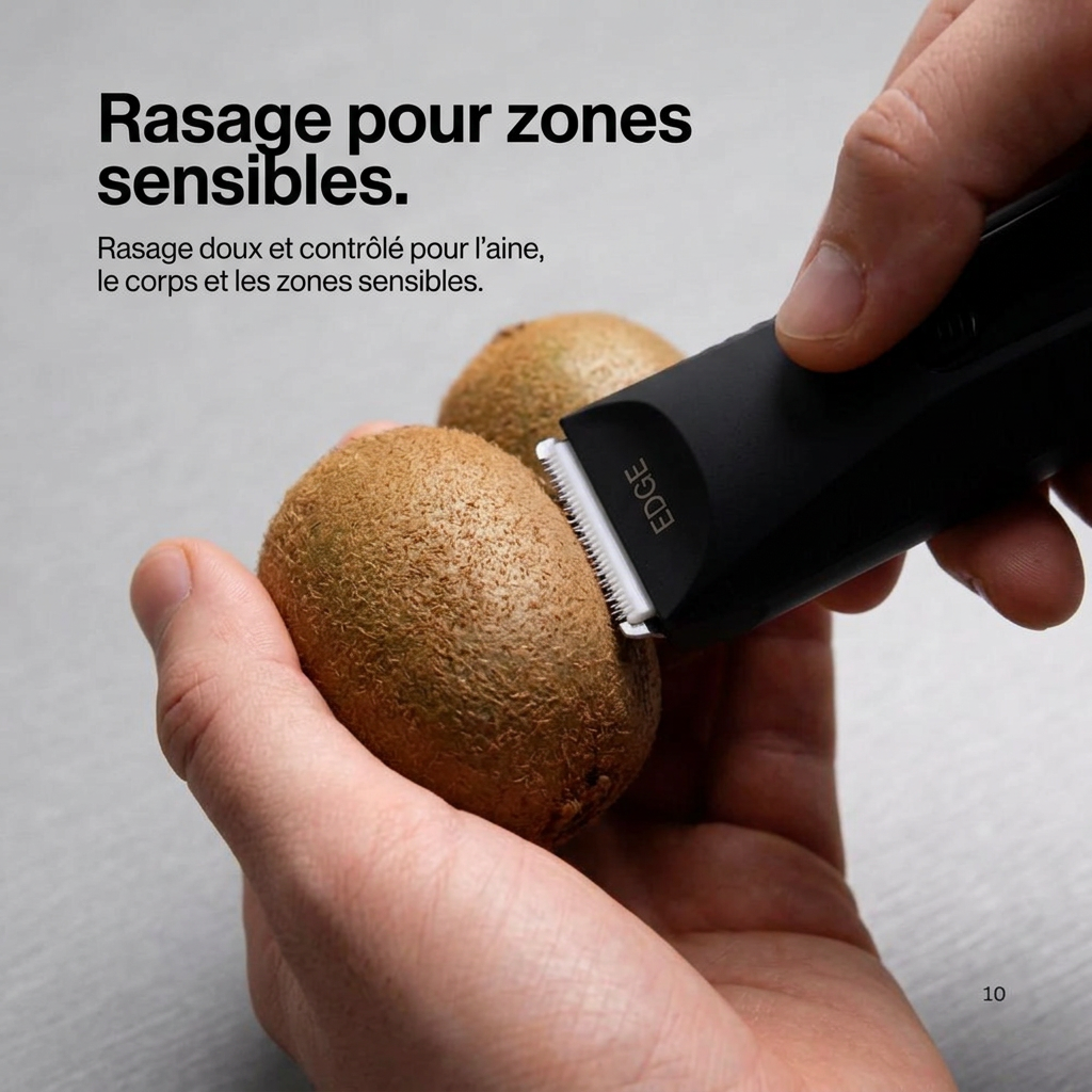 Edge - De la barbe aux couilles. Simple.